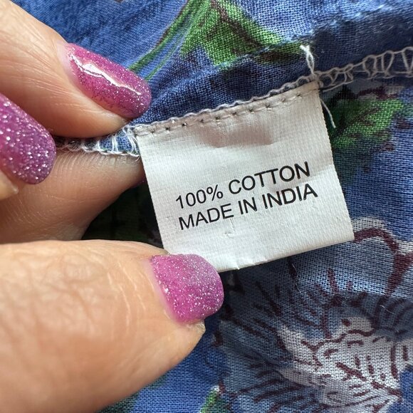 Mod's Mahal Split Neck Floral Midi Dress Womens Size XS Vintage Prairie Boho - Picture 9 of 11